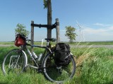 Lange rijen windmolens