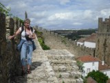 In Obidos op de muur