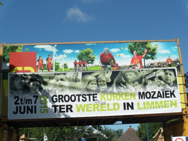 Aankondiging boven entree