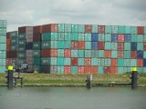 Schilderij van containers