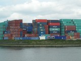 Schilderij van containers