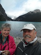Bezoekers van Lake Louise