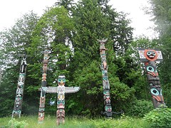 De Totempalen in Stanley Park
