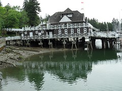 De roeiclub bij Stanley Park