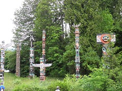 Totems in Stanley Park
