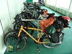 Fietsen op de veerboot