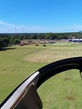 Door luchtruim landend na bezoek aan watermassa's