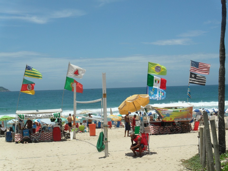 Een zondag aan strand Copacabana