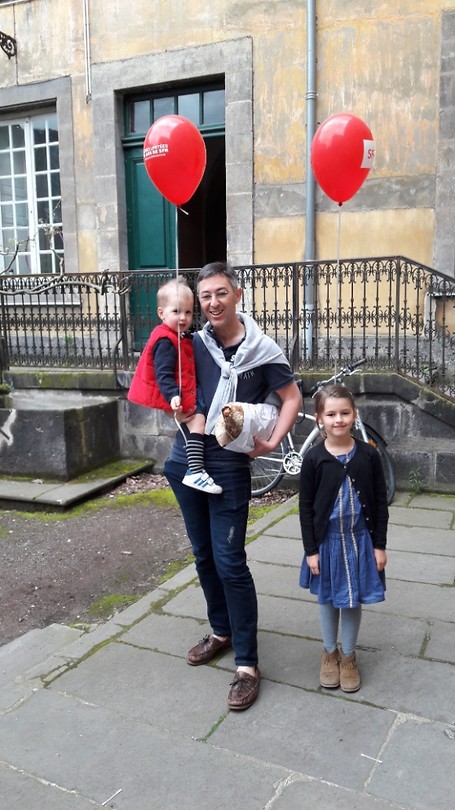 François en twee van zijn kids