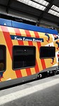 ... op de fiets, vooral in de trein ...