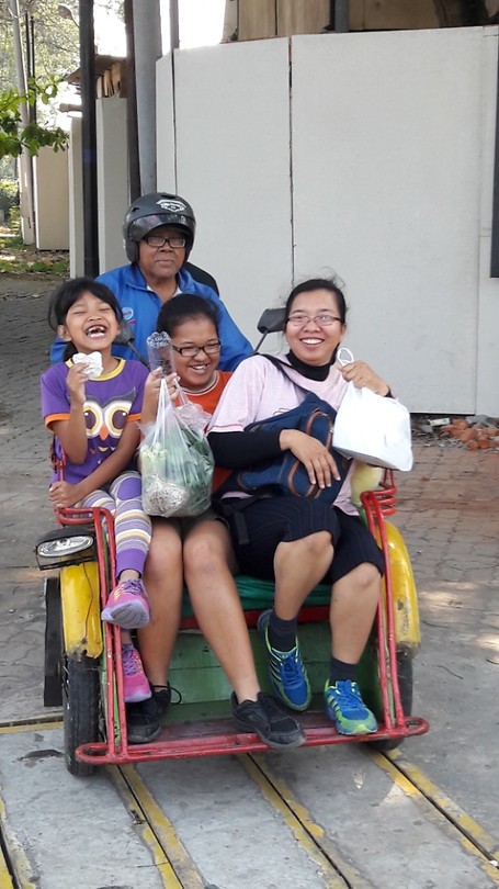 In de (motor)becak