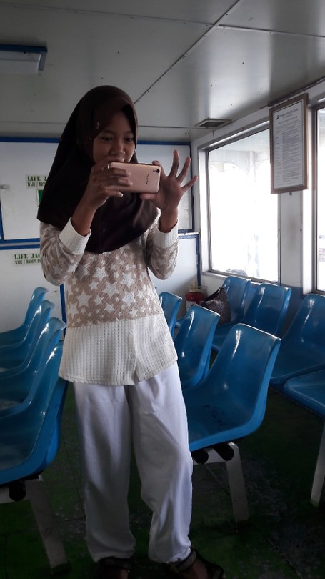 catwalk op de ferry