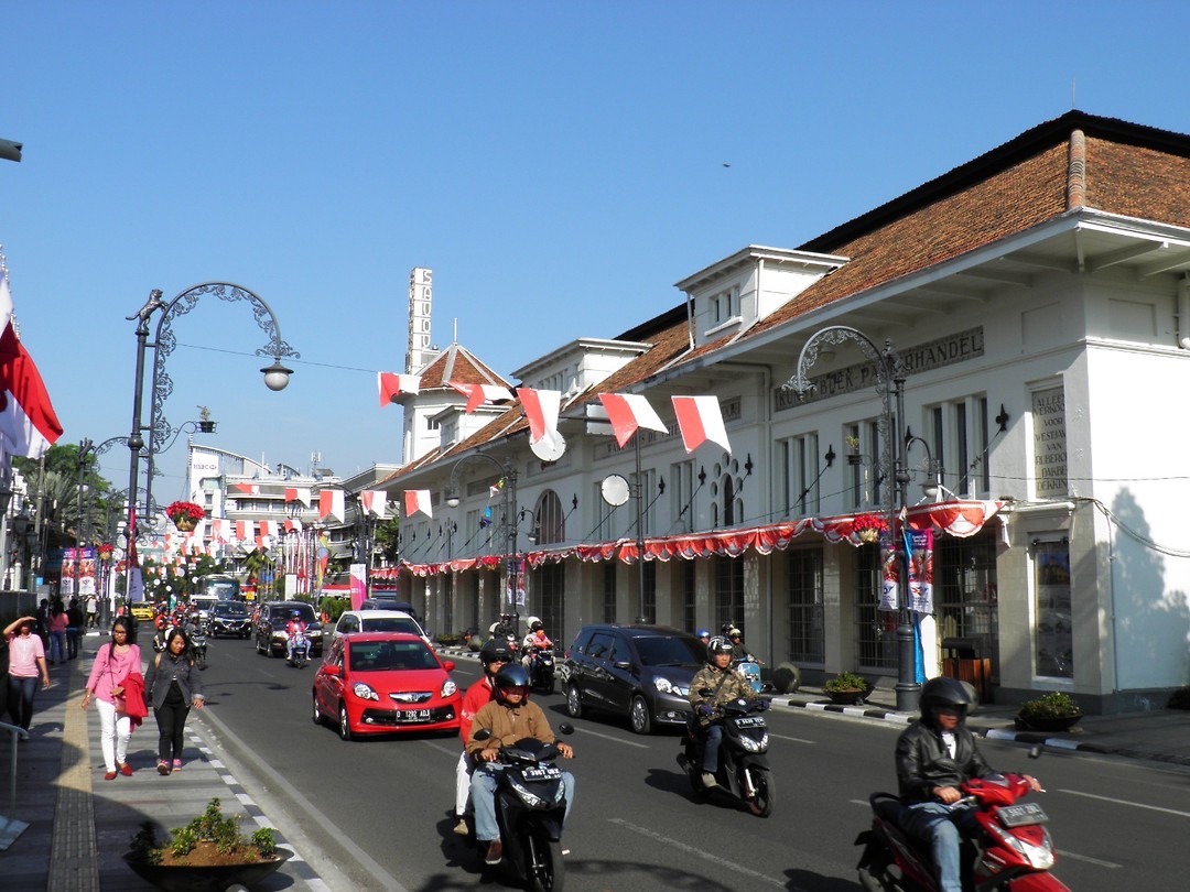 Druk verkeer in Bandung
