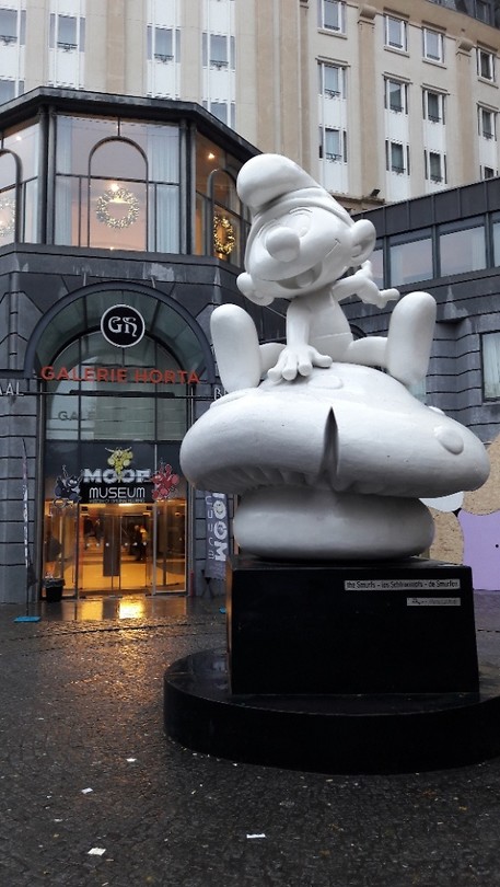 Museum en stripfiguur