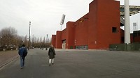 Voormalig Heizel, nu Koning Boudewijnstadion in rode baksteen