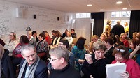 Guillermo Arriaga en een volle zaal