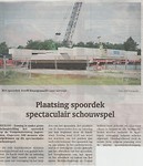 Plaatsing spoorviaduct