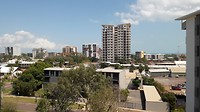 Uitzicht uit kamer 6 hoog Hotel Argus