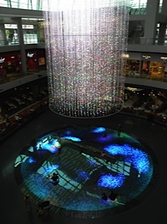 Lichtshow in hotelhal