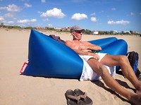 Middagje strand met die heerlijke lamzac, wat een uitvinding!!