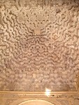 Close-up van wandpaneel in paleis in Alhambra
