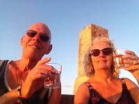 Zonsondergang in Villafranca
