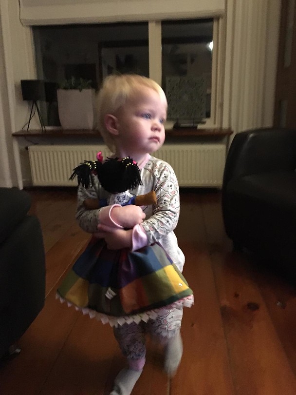 Evy met de pop