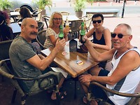 Lunchen met Peter en Gretha