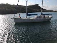De Aluma, Tjitske heeft foto gemaakt vanaf andere boot.......we staan erop!