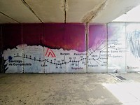 Route in graffiti