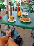 Koffie en voeten luchten