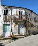 Vervallen pand in Sarria