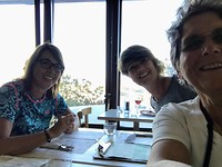Met zijn 3en eten, Barbara vertrek morgen