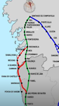 Kaart van de route
