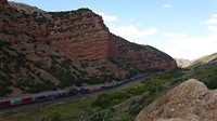 Rode bergen van Utah.