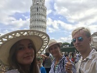 selfie pisa