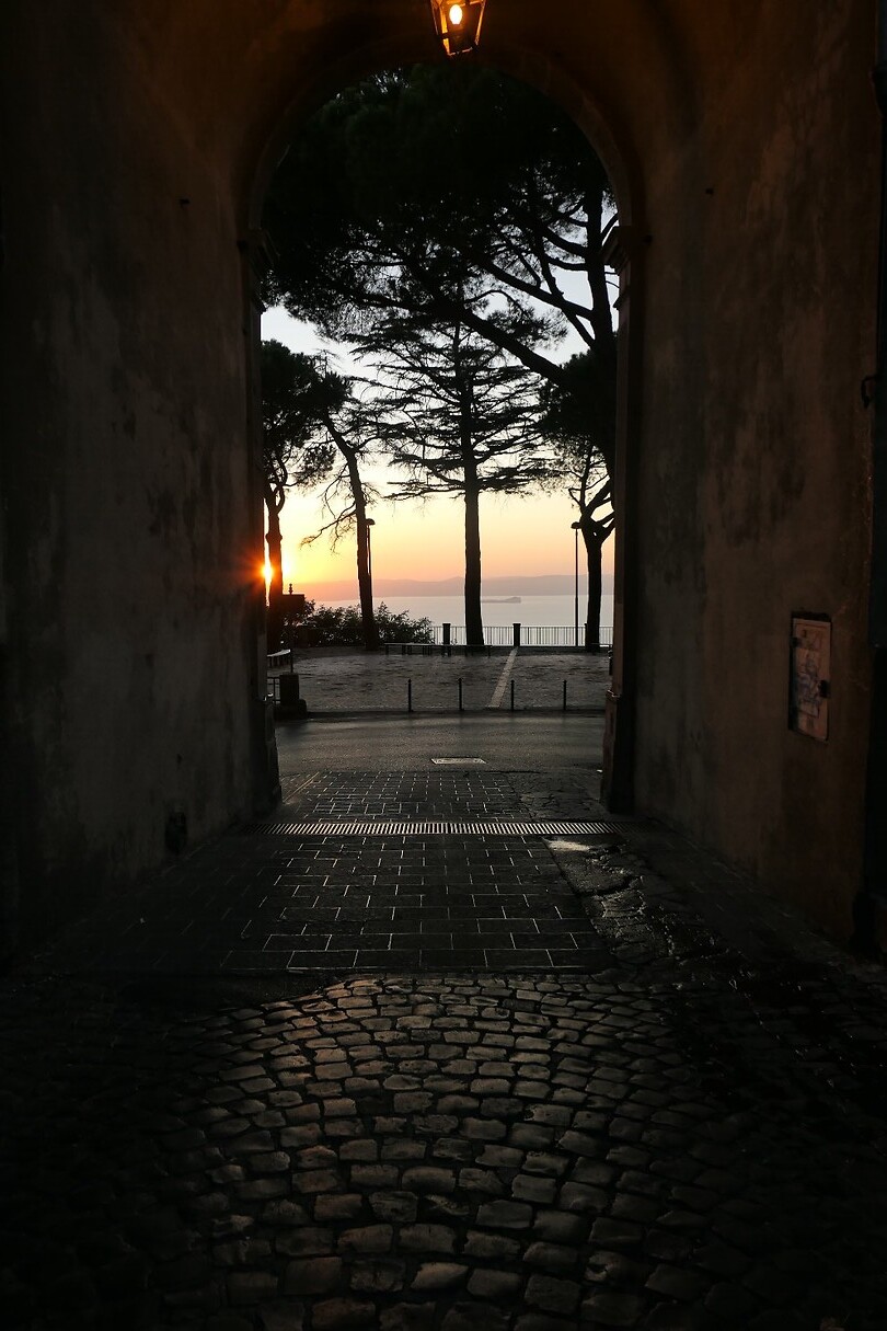 ondergaande zon