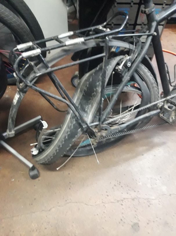 Whats left of the backwheel