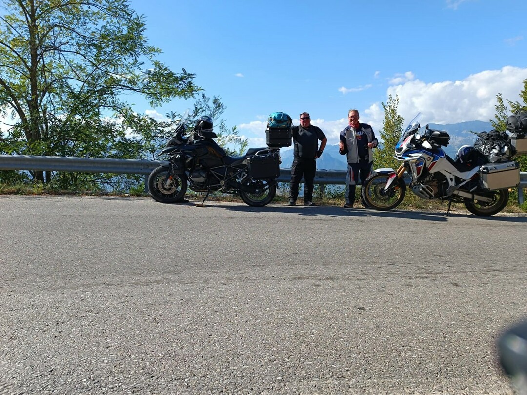 on the road