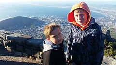Op de Tafelberg; veel kouder dan verwacht!