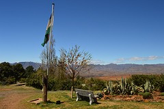 Uitzicht vanuit ons huisje in Malealea
