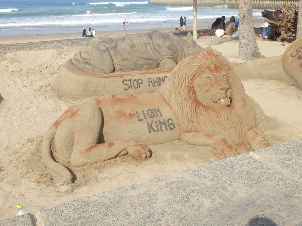 kunst op het strand