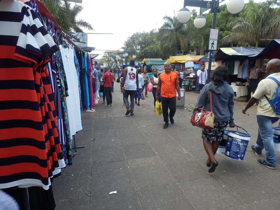 Marktje in Durban