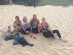 Met Marjolein, Marjan en Evelien