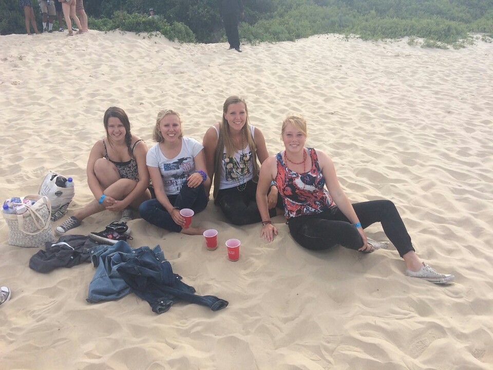 Met Marjolein, Marjan en Evelien