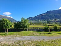Ochtendzicht vanaf de camping