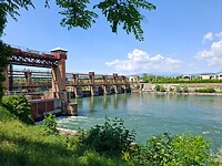 Stuw in de Adige voor Verona
