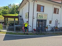 Boven op de Valico di Viamággio (983m)