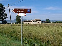 Apenijnen fiets route voor Cannara