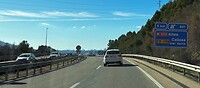 we rijden Altea binnen